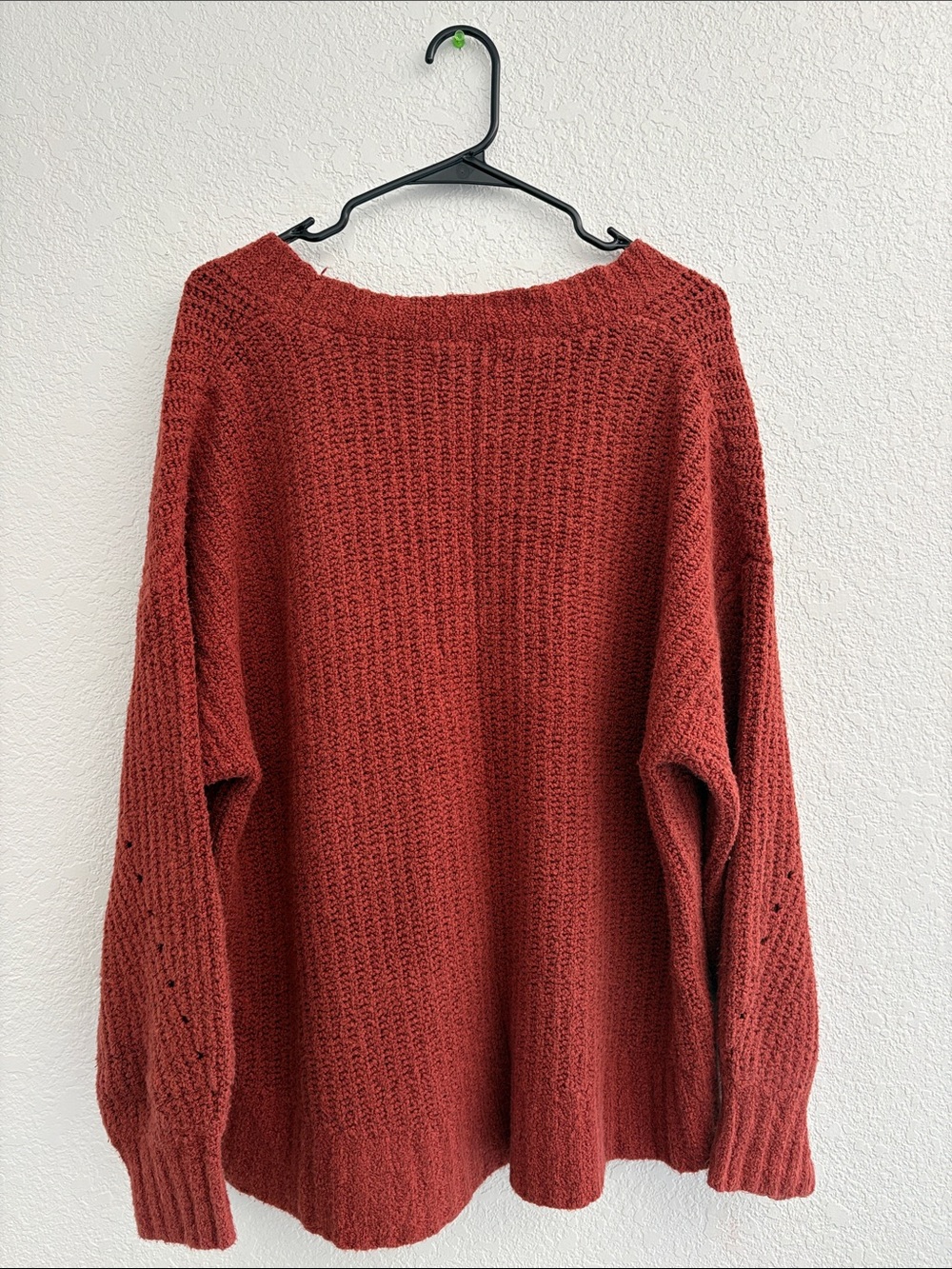 American Eagle Rust Brick Red Cardigan - Picture 2 of 3